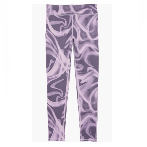 Zella Girl Live In Reversible Leggings In Purple Workout Athletic Small/ 7-8 - Picture 1 of 11